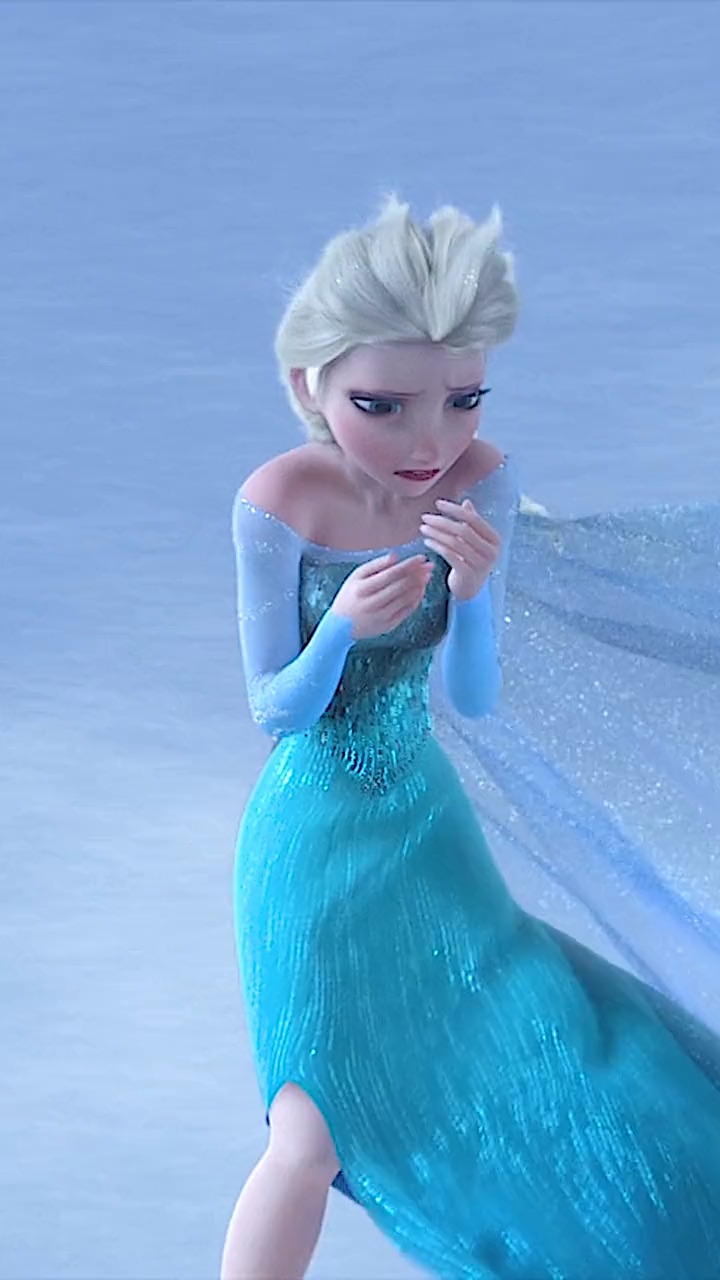 艾莎公主哭起来都这么美#动画
