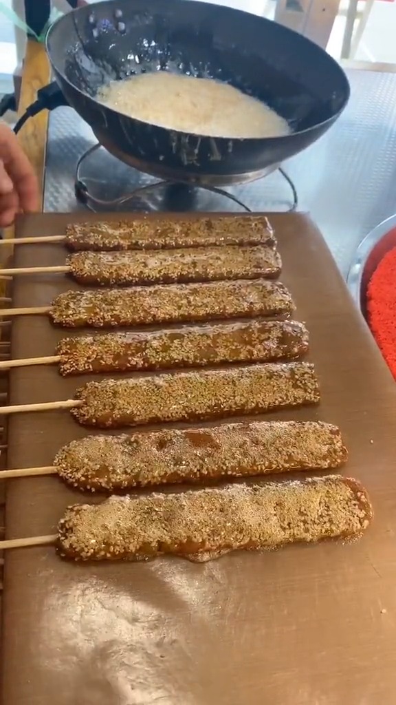 扁的糖葫芦,不用害怕把口红蹭掉!