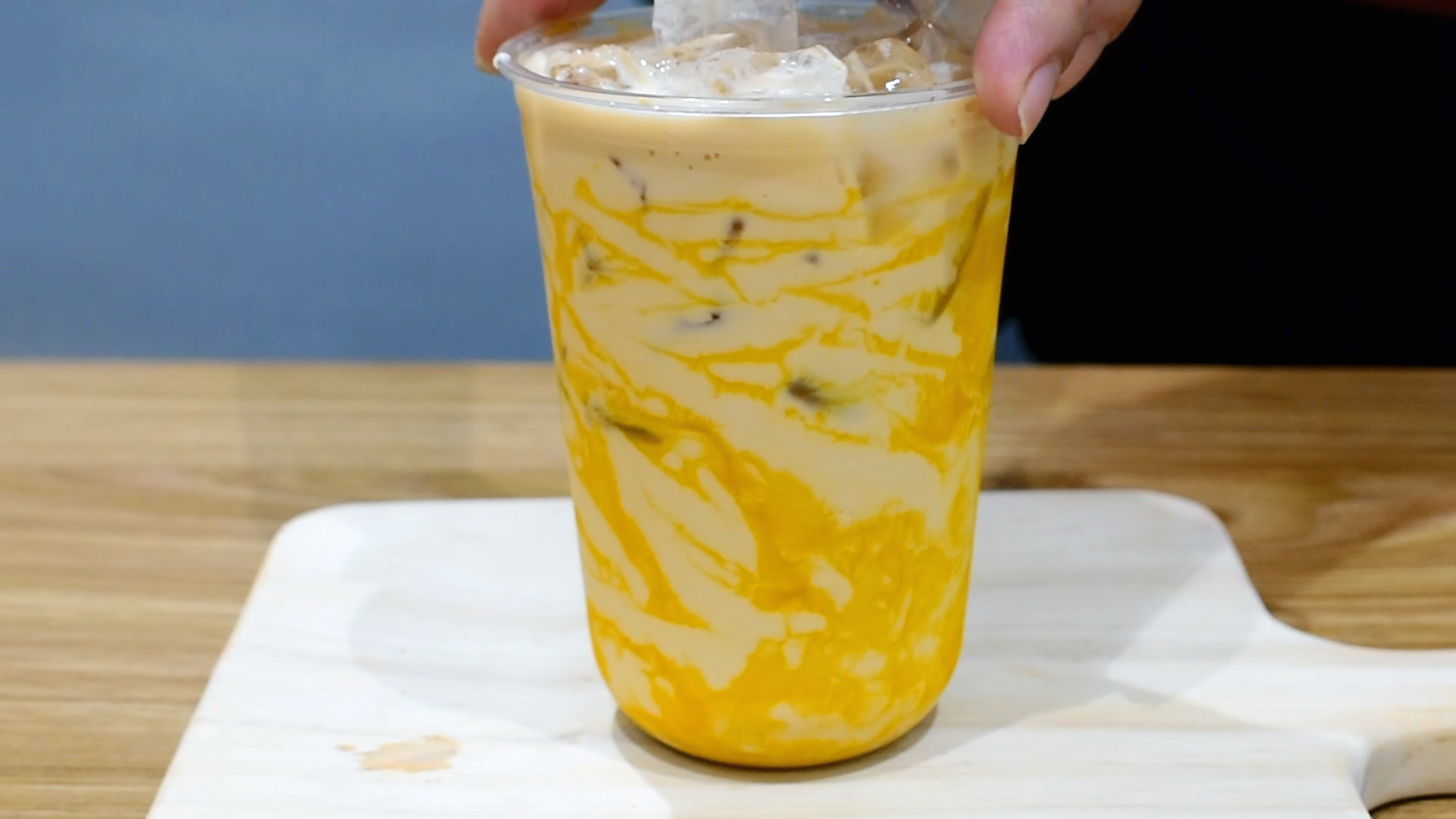 一分钟在家自制饮品系列之芒果脏脏奶茶
