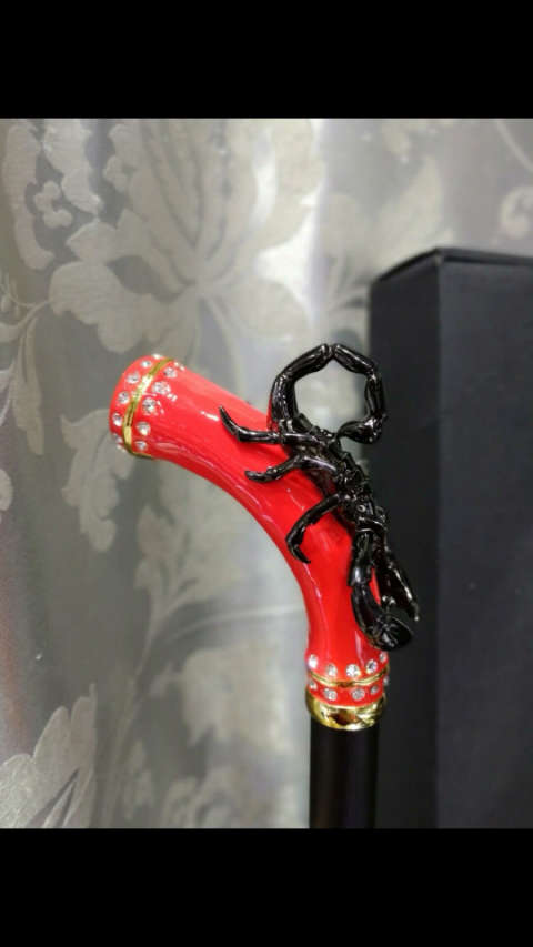 rainie雷尼,私人订制,明星同款,高端雨伞 黑蝎子伞内钻黑色直骨伞