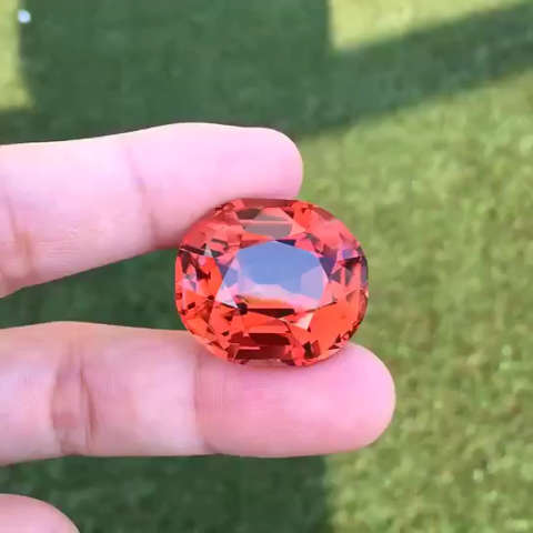 7.52ct的茶色碧玺,太少见了