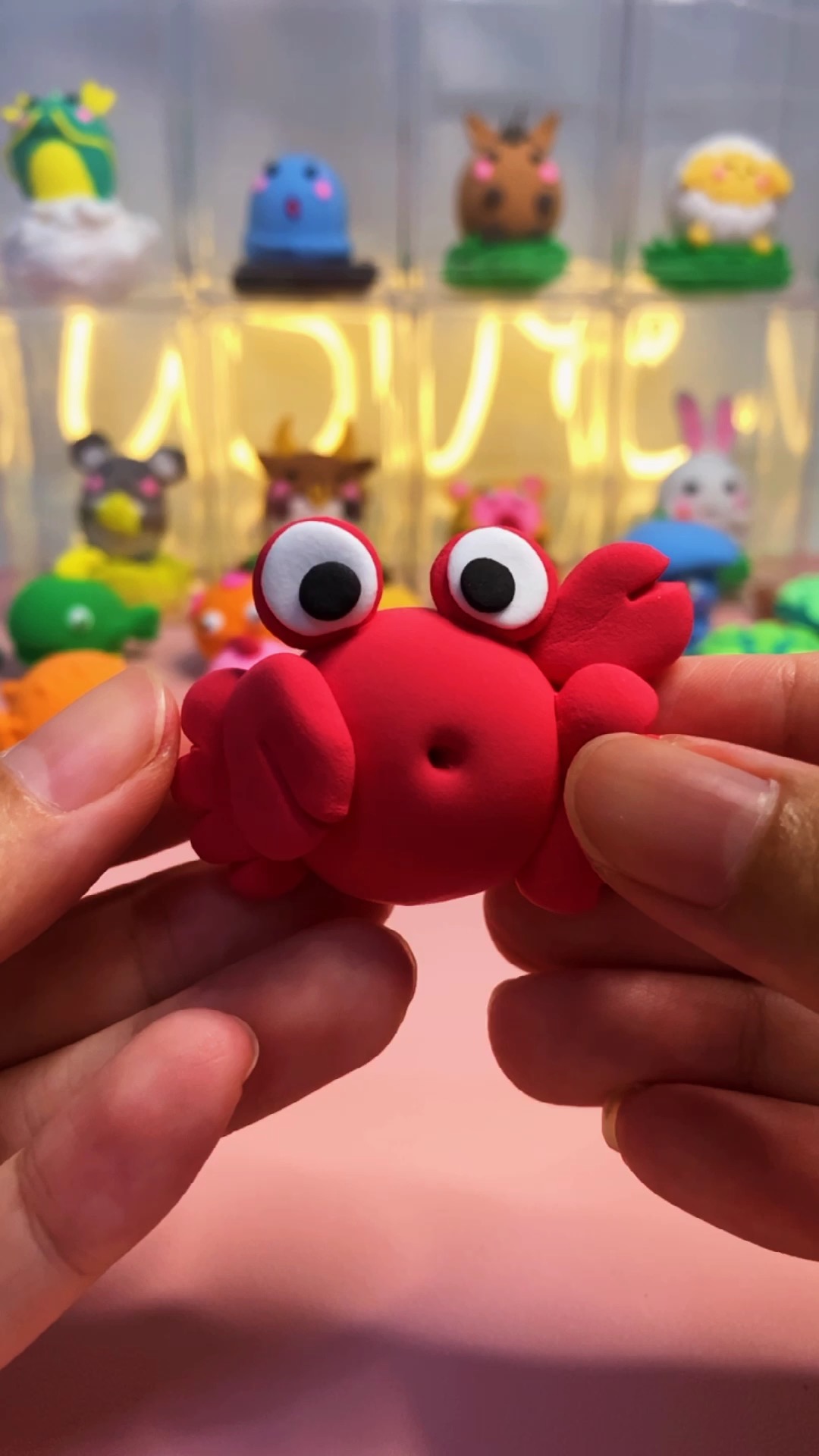 海洋世界-螃蟹 #粘土 #粘土教程