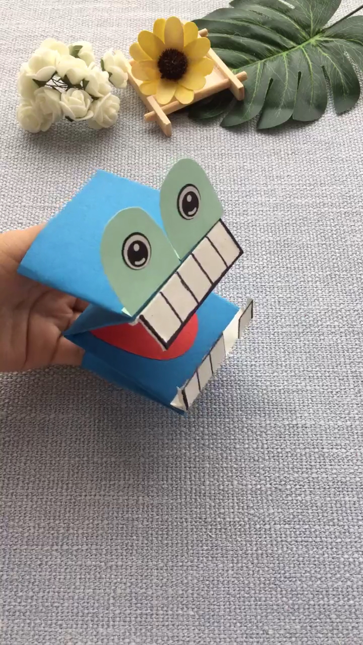 纸艺 可爱的手偶 材料卡纸
