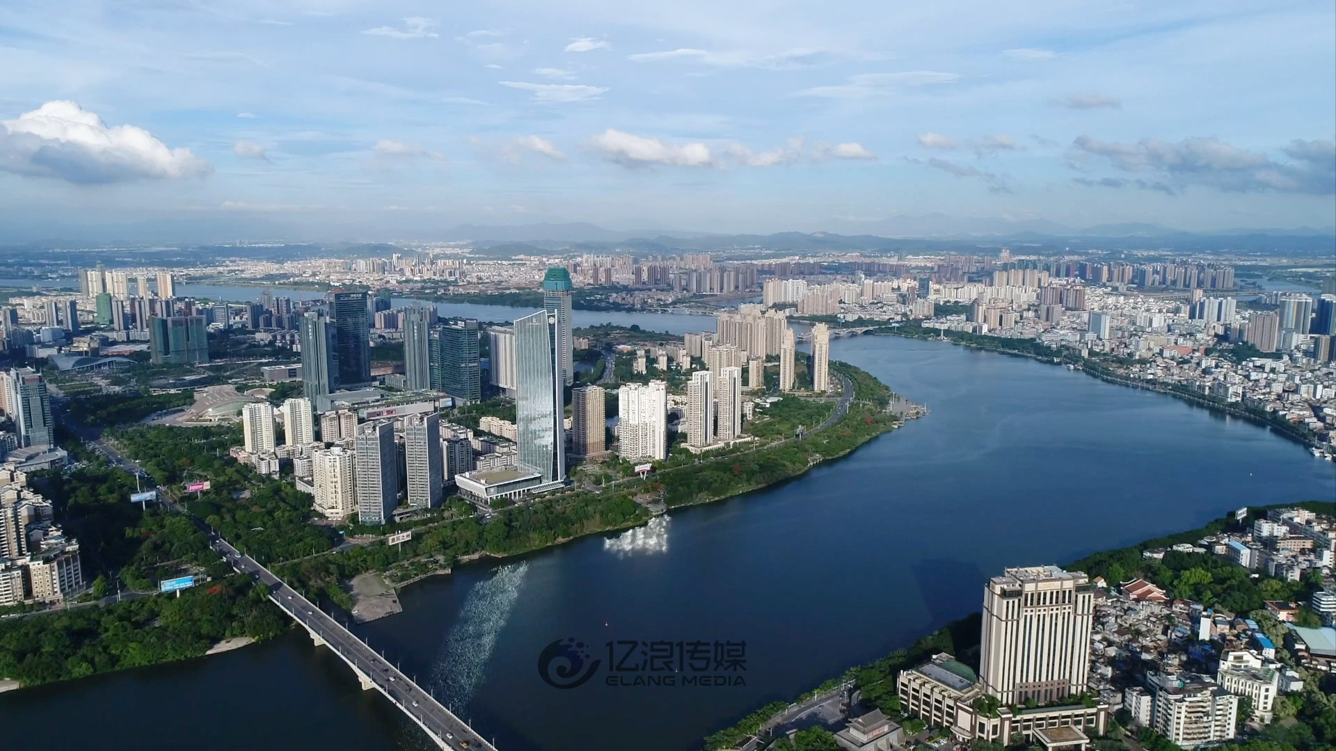 🏛惠州cbd中心航拍 | 💯2018蓝天白云第一集 | 📽亿浪传媒