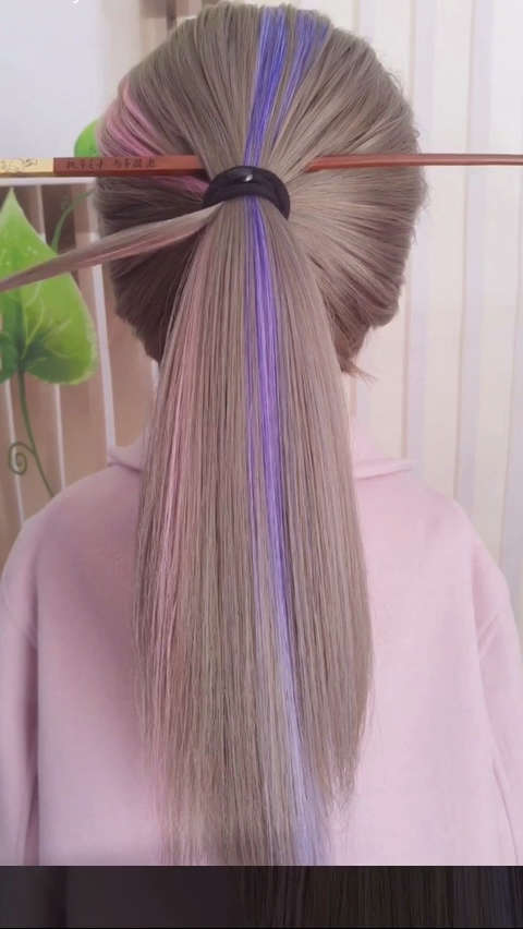 鱼骨辫高马尾你们喜欢吗93