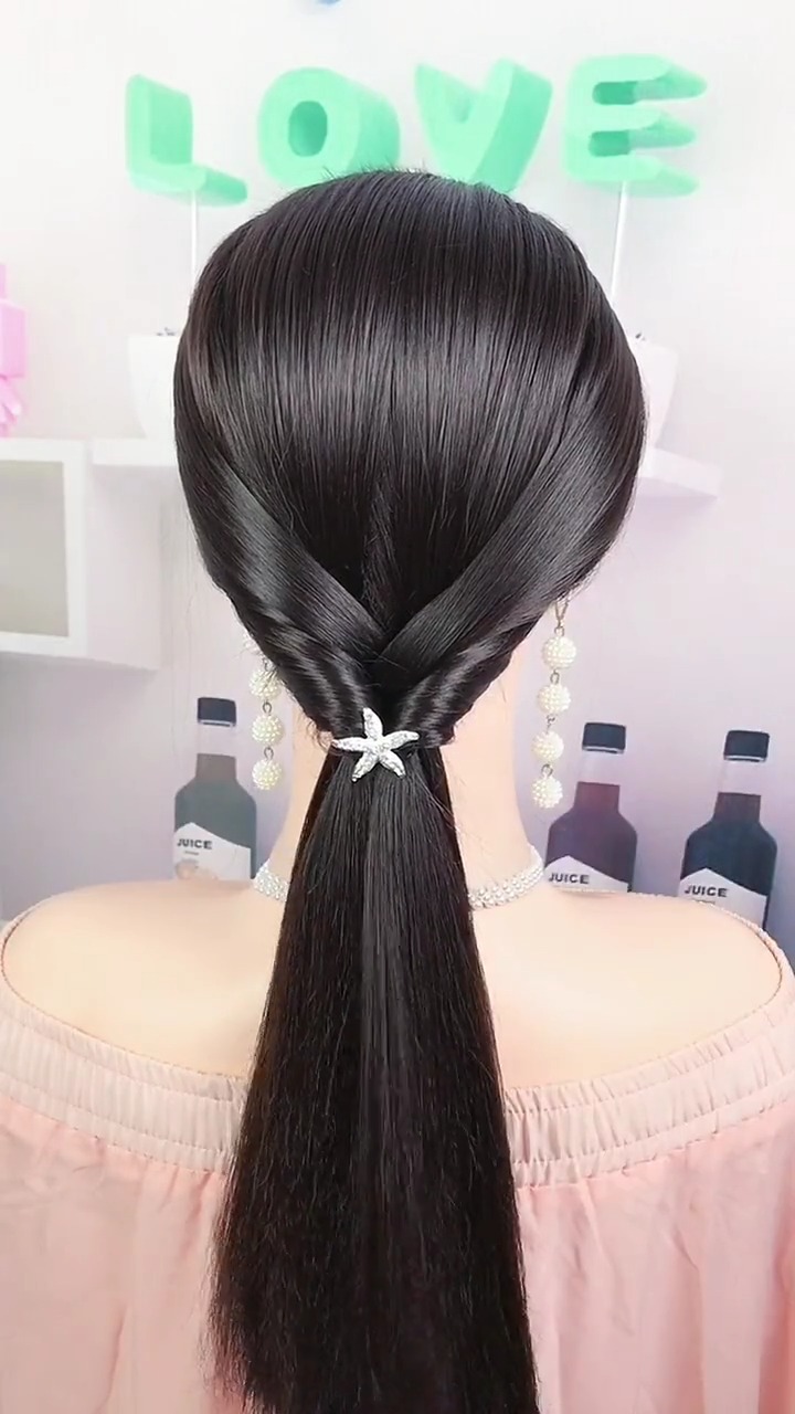 长发这样编,女神气质拉满!#编发