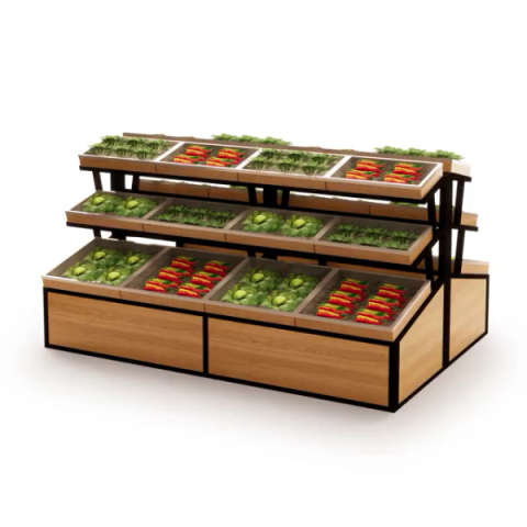 生鲜超市,水果店货架-中岛货架系列.