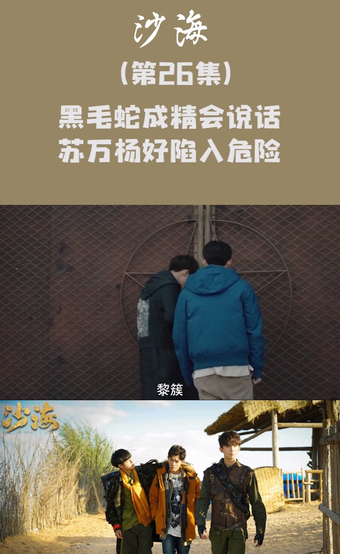 沙海第26集:黑毛蛇成精会说话,苏万杨好陷入危险