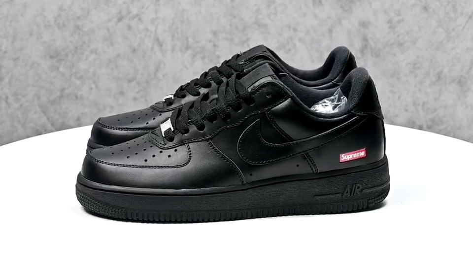 sp x air force 1联名 纯黑cu9225-001 #潮流穿搭 #夏天你好  车牌号