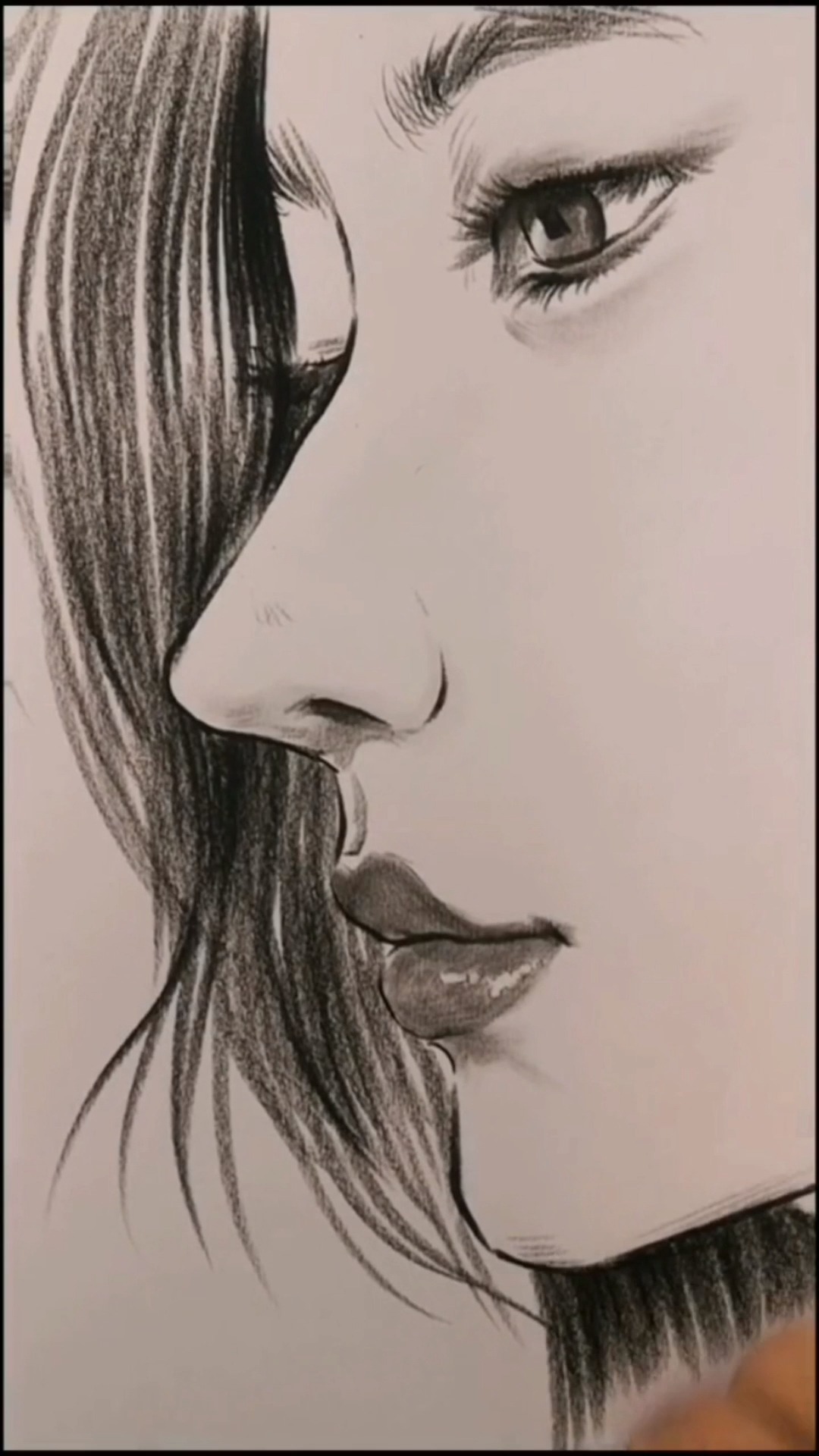 你对这个侧脸心动了吗?#素描