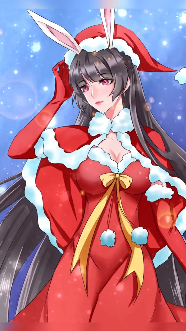 小舞穿上圣诞服,画面真的太仙了