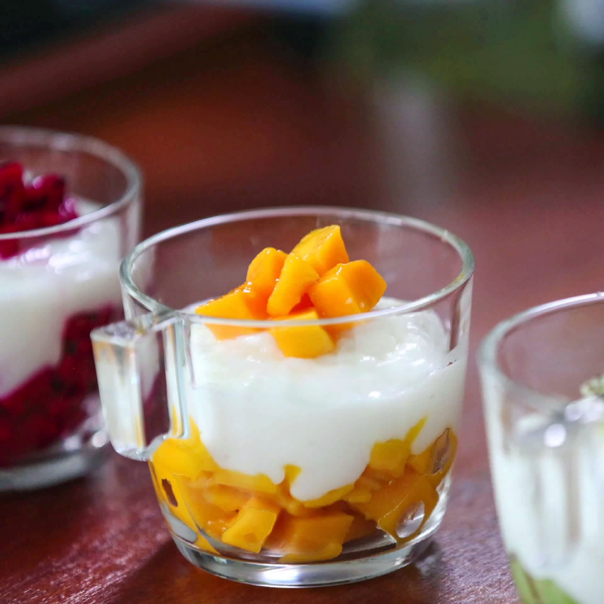 无糖酸奶水果杯