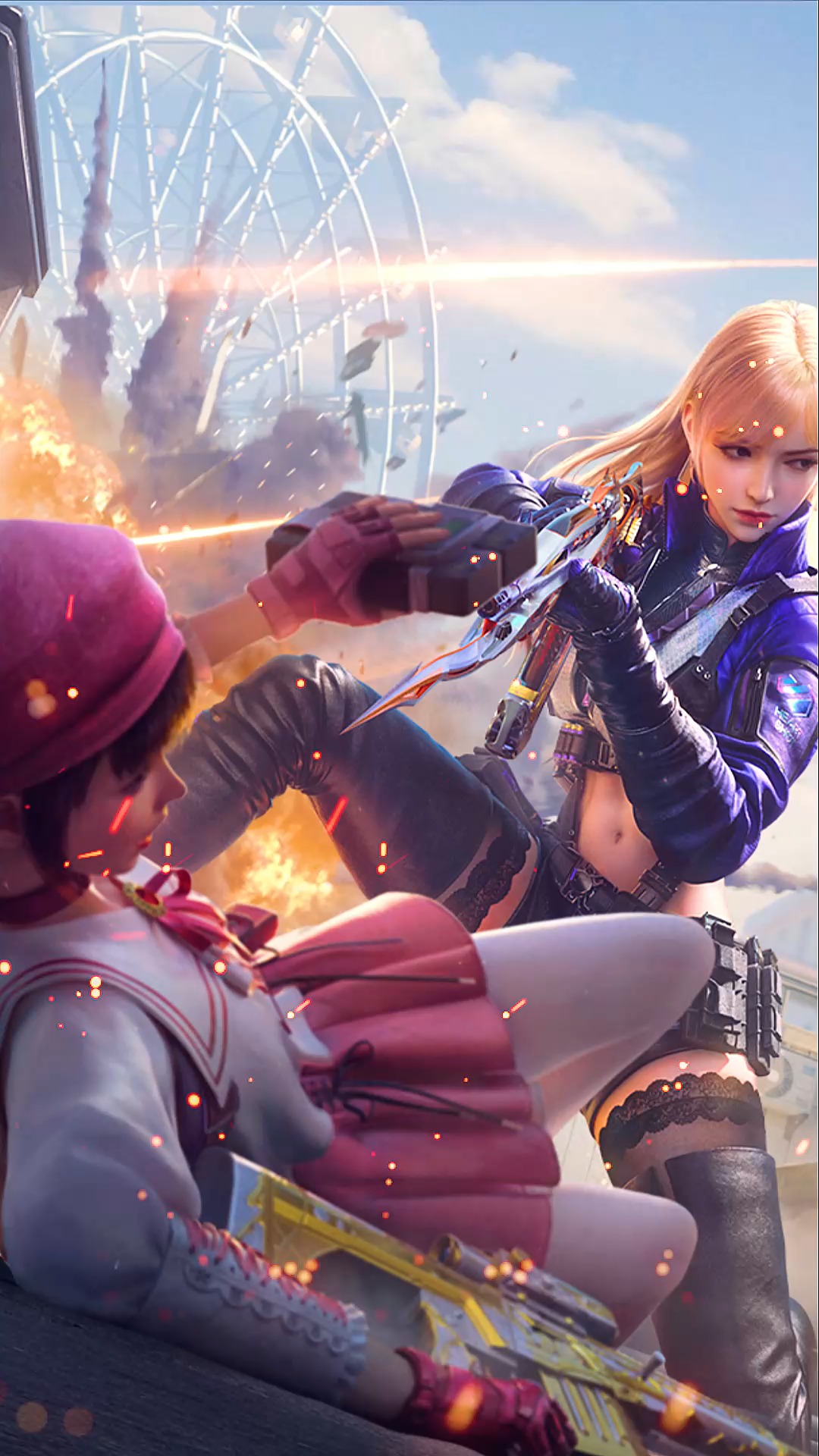 【cf手游】御姐岚兮儿vs萌妹晴雅