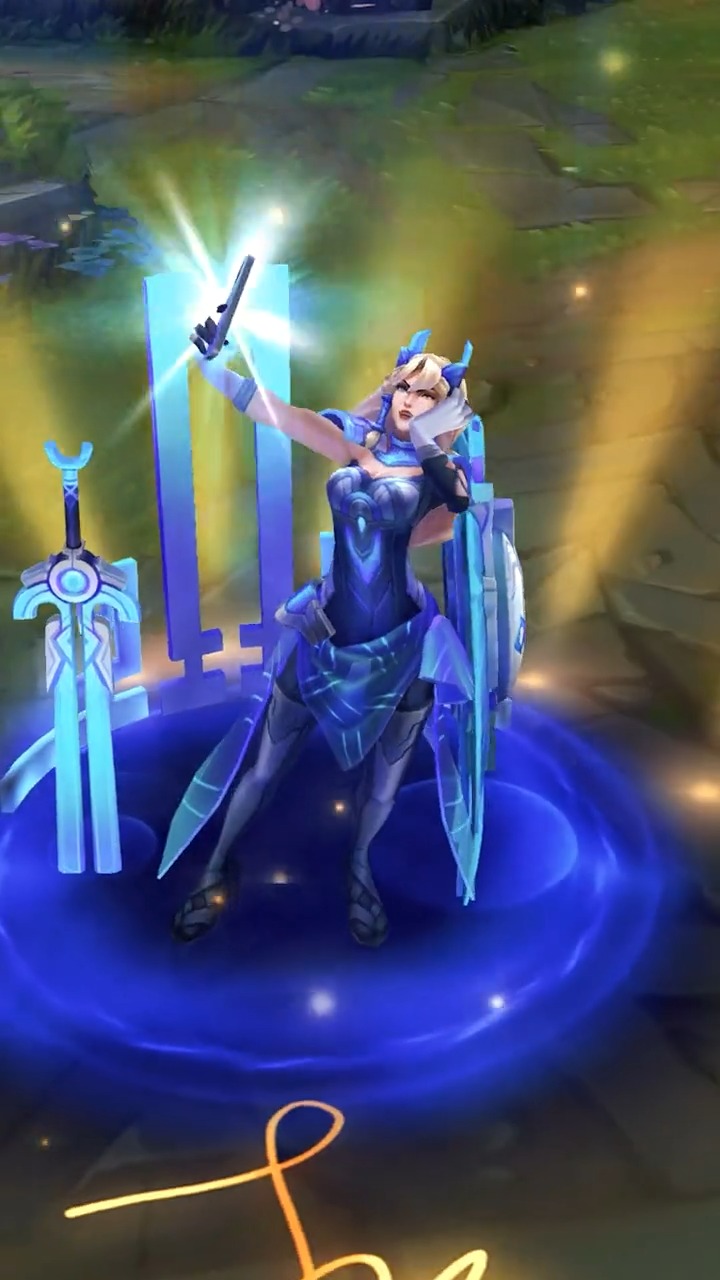 dwg冠军皮肤预览丨蕾欧娜#lol