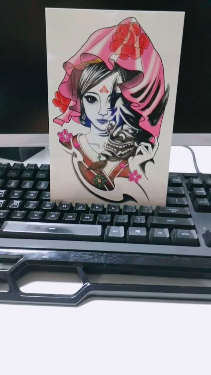 新品,鬼新娘般若同体纹身,有喜欢的木有,首次展示噢.#纹身爱好迷