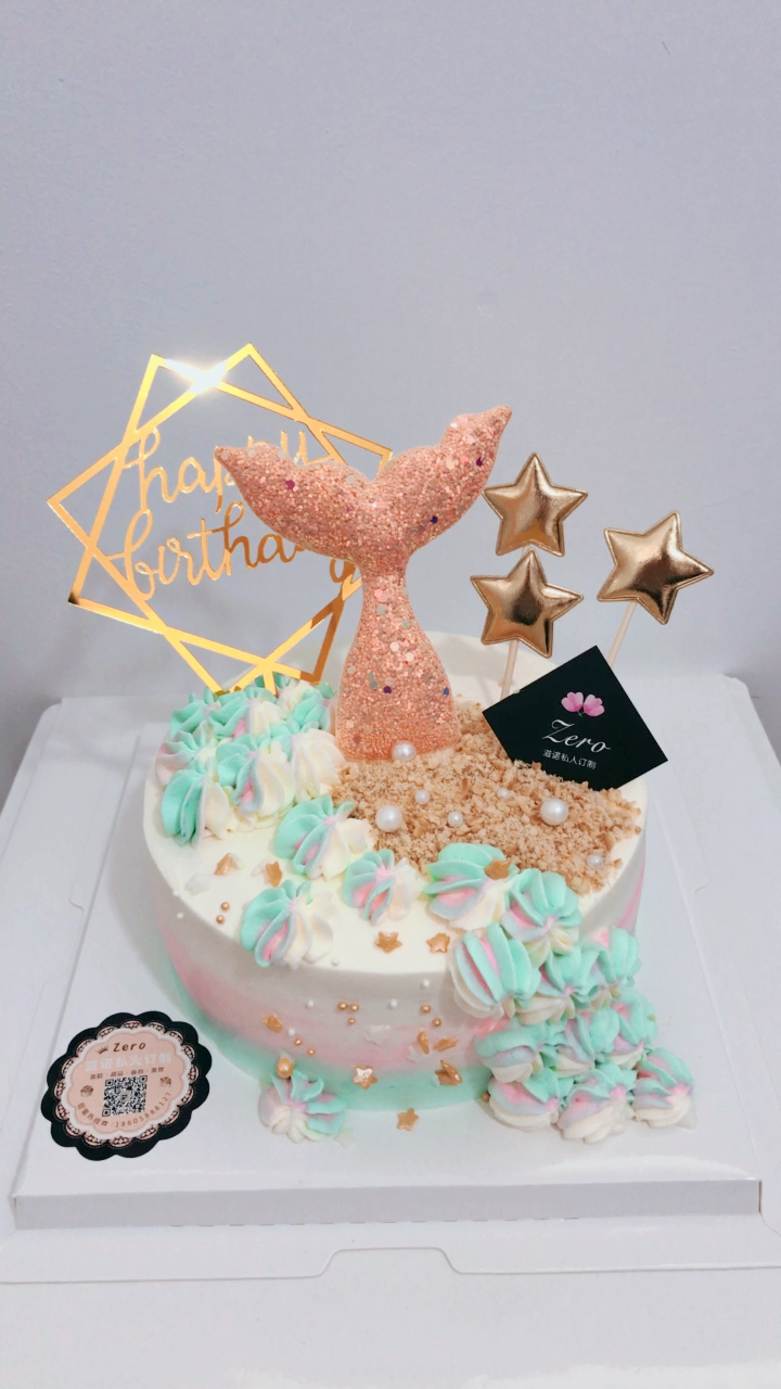 又见鱼尾蛋糕,真心感觉小伙伴们都很爱这款蛋糕呦!