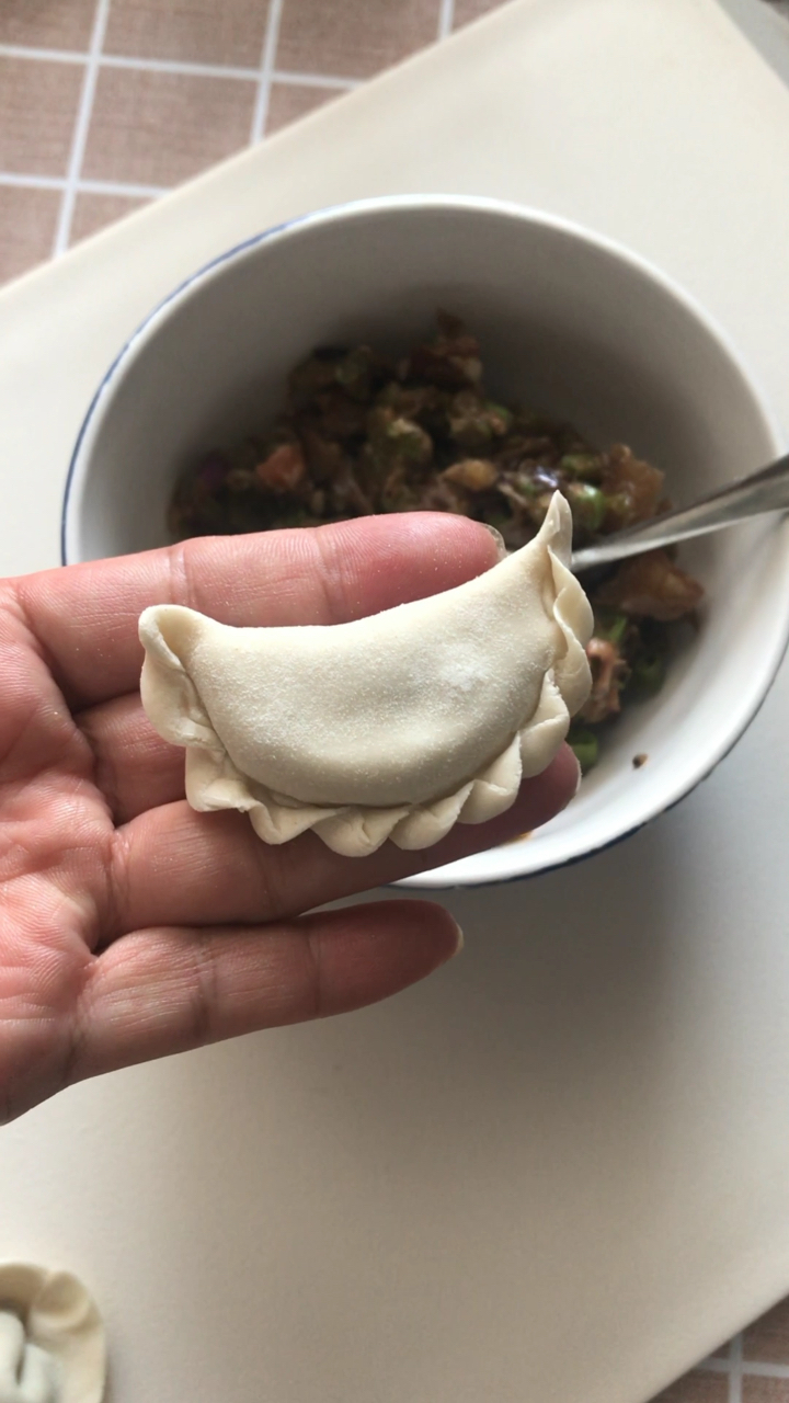 花边饺子是这样捏出来的!