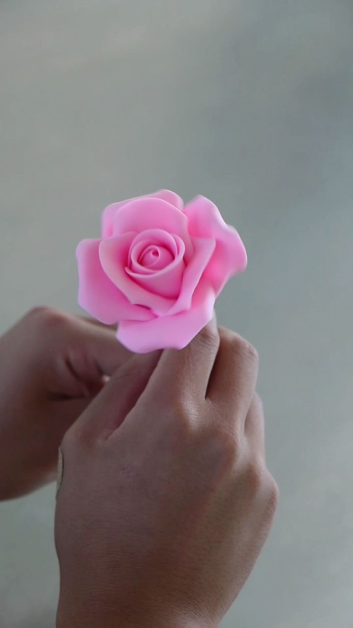 面塑玫瑰花的做法图解图片