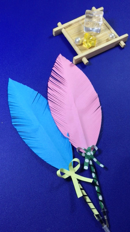 手工自制羽毛笔教程16615,零成本哈