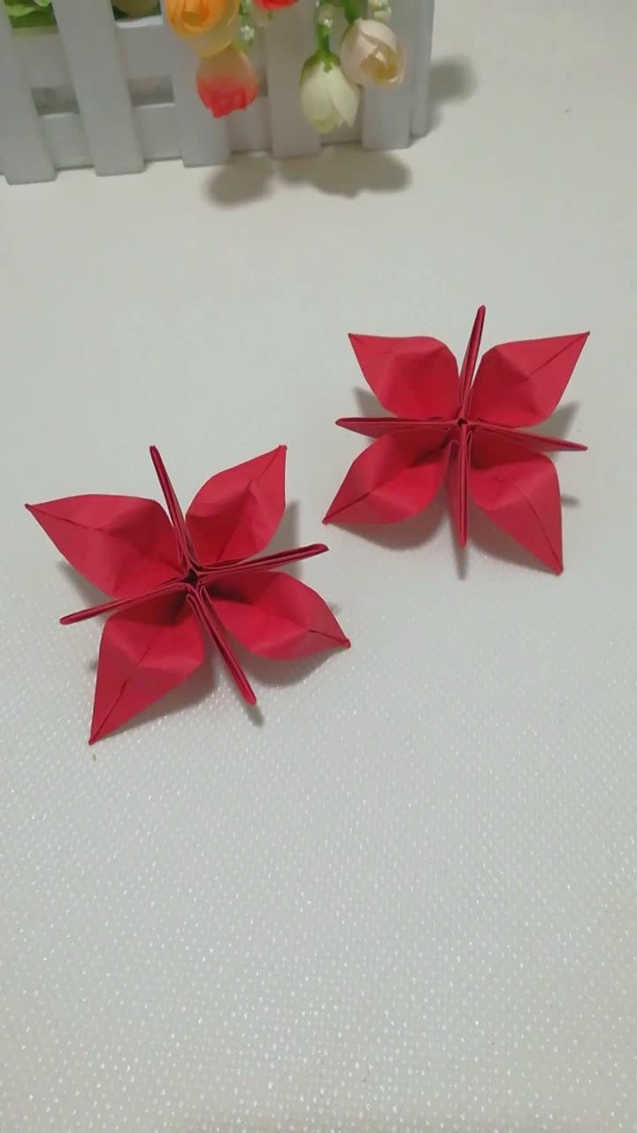 最最简单的小红花居然是这样折的@{uid:1502349662339070,nick:�