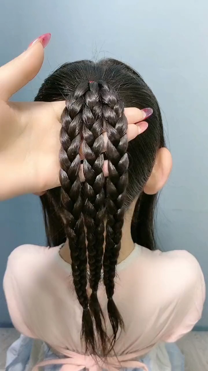 六一儿童节宝贝舞台汉服表演发型教程