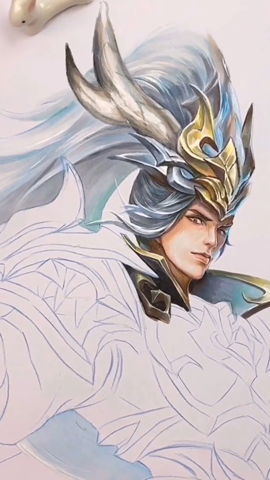 纵情山河万里  肆意九州五岳 #手绘 #王者荣耀 #韩信