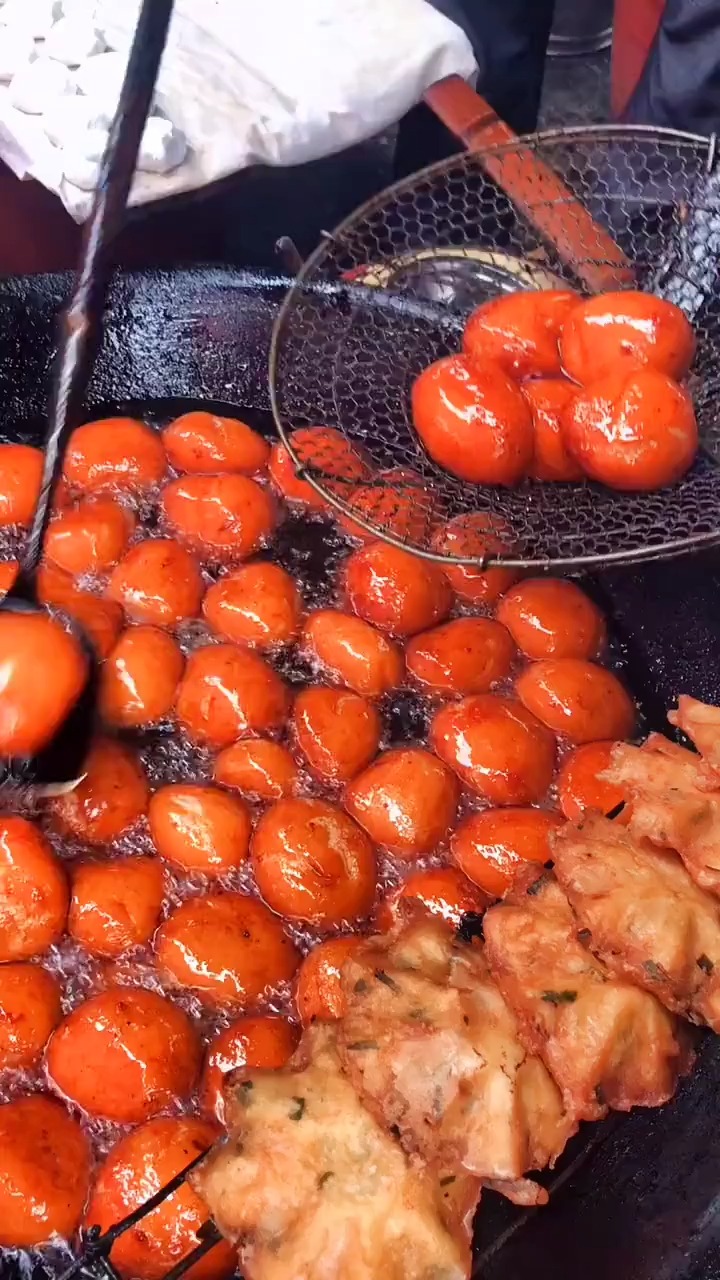 柳州名小吃,洛满水油堆#民间传统美食