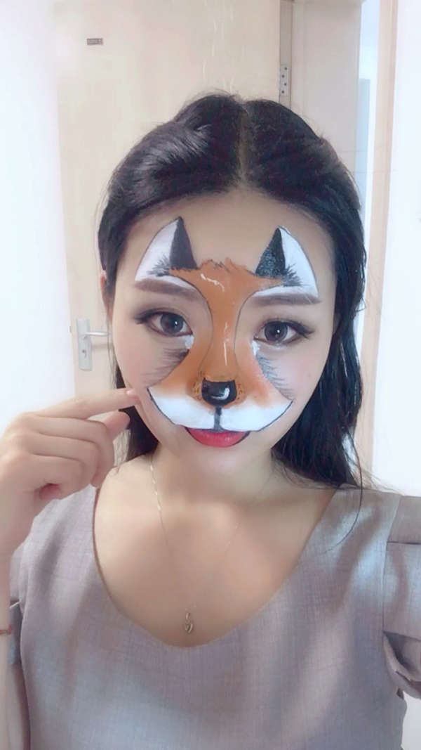 小狐狸妆面.可爱吗?萌吗?哈哈