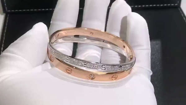 卡地亚双环手镯手寸18号