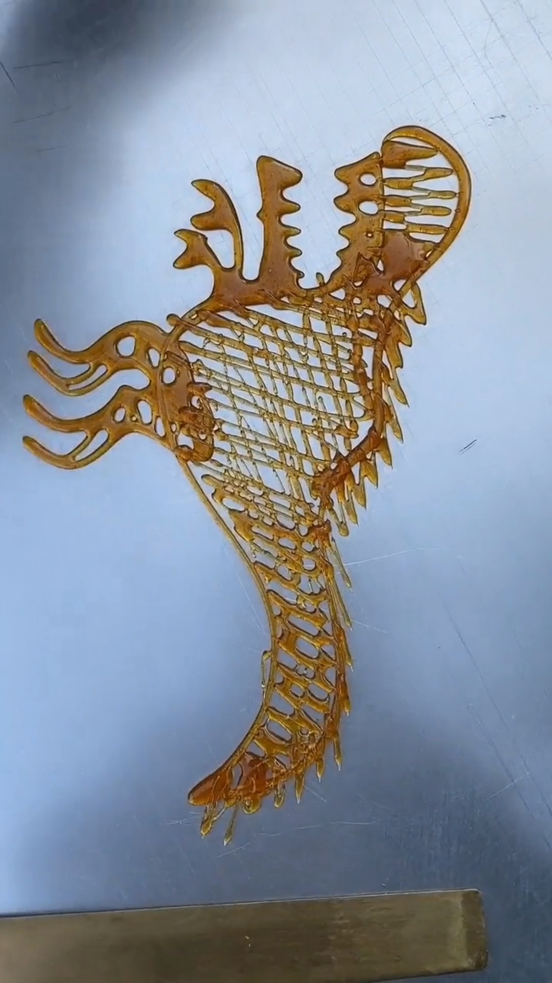 你可以用糖给我画一个恐龙吗?#糖画