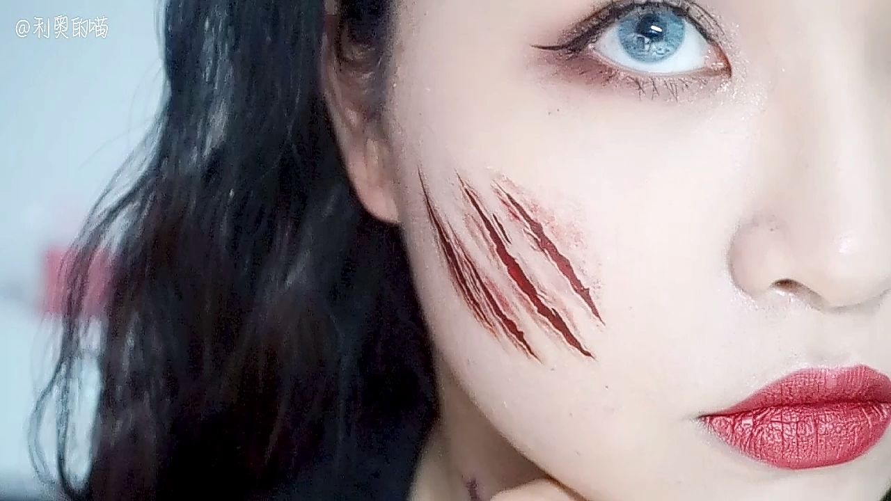 万圣节狼女cos妆容