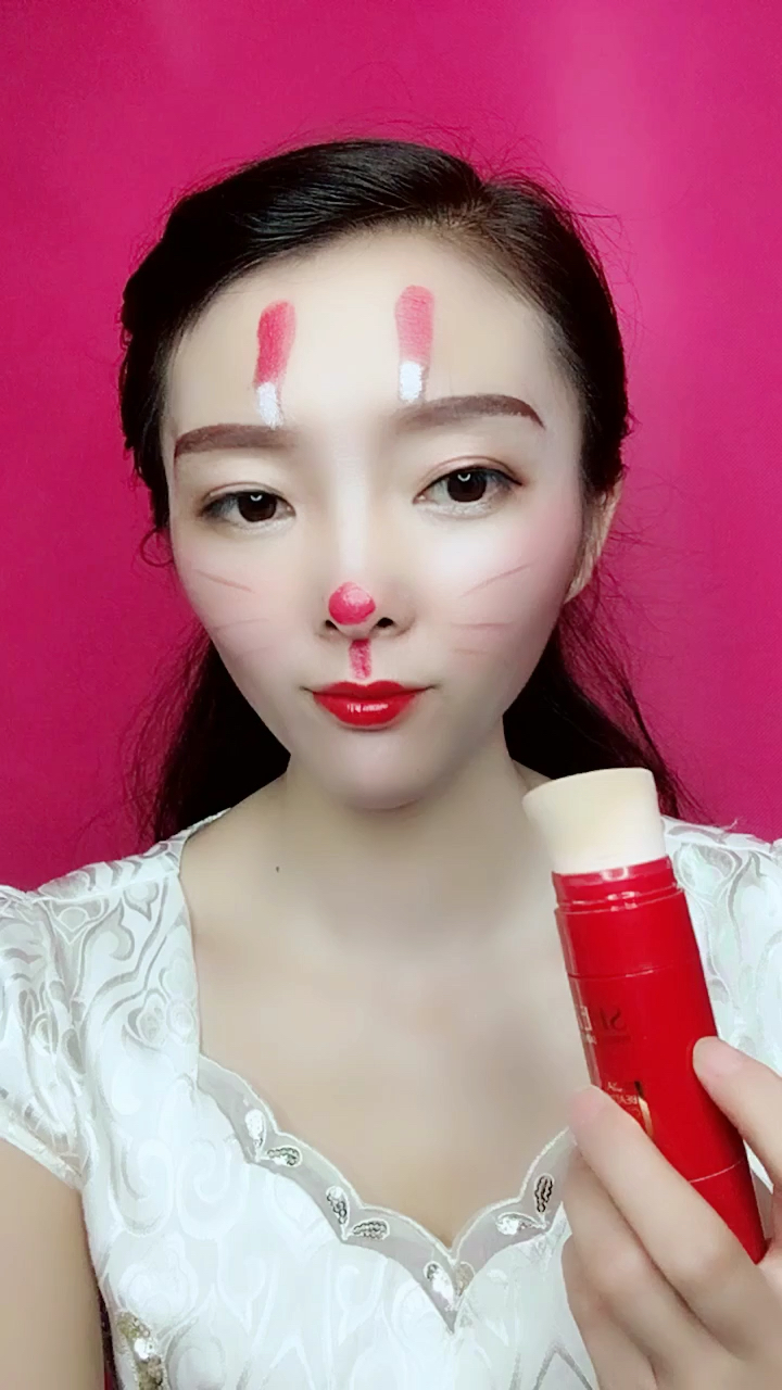 兔子妆秒变生活妆