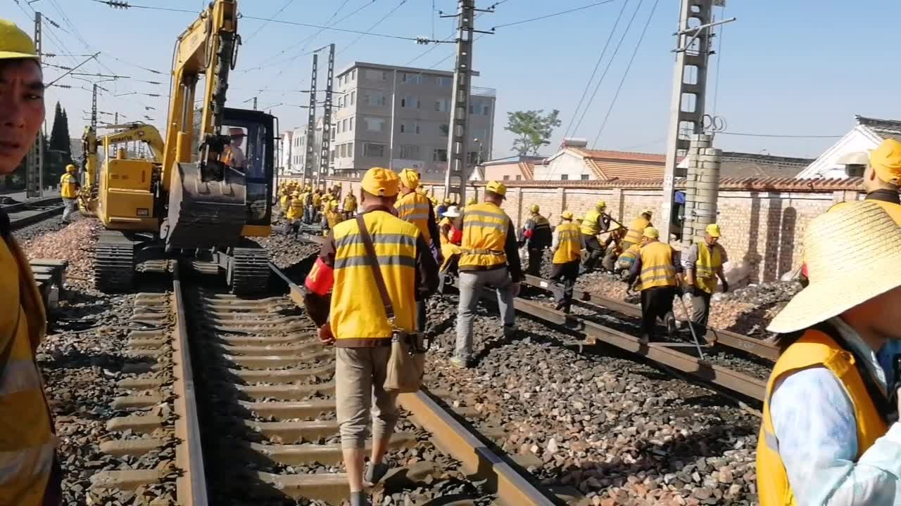 奋战集中修,这就是我们月山工务段