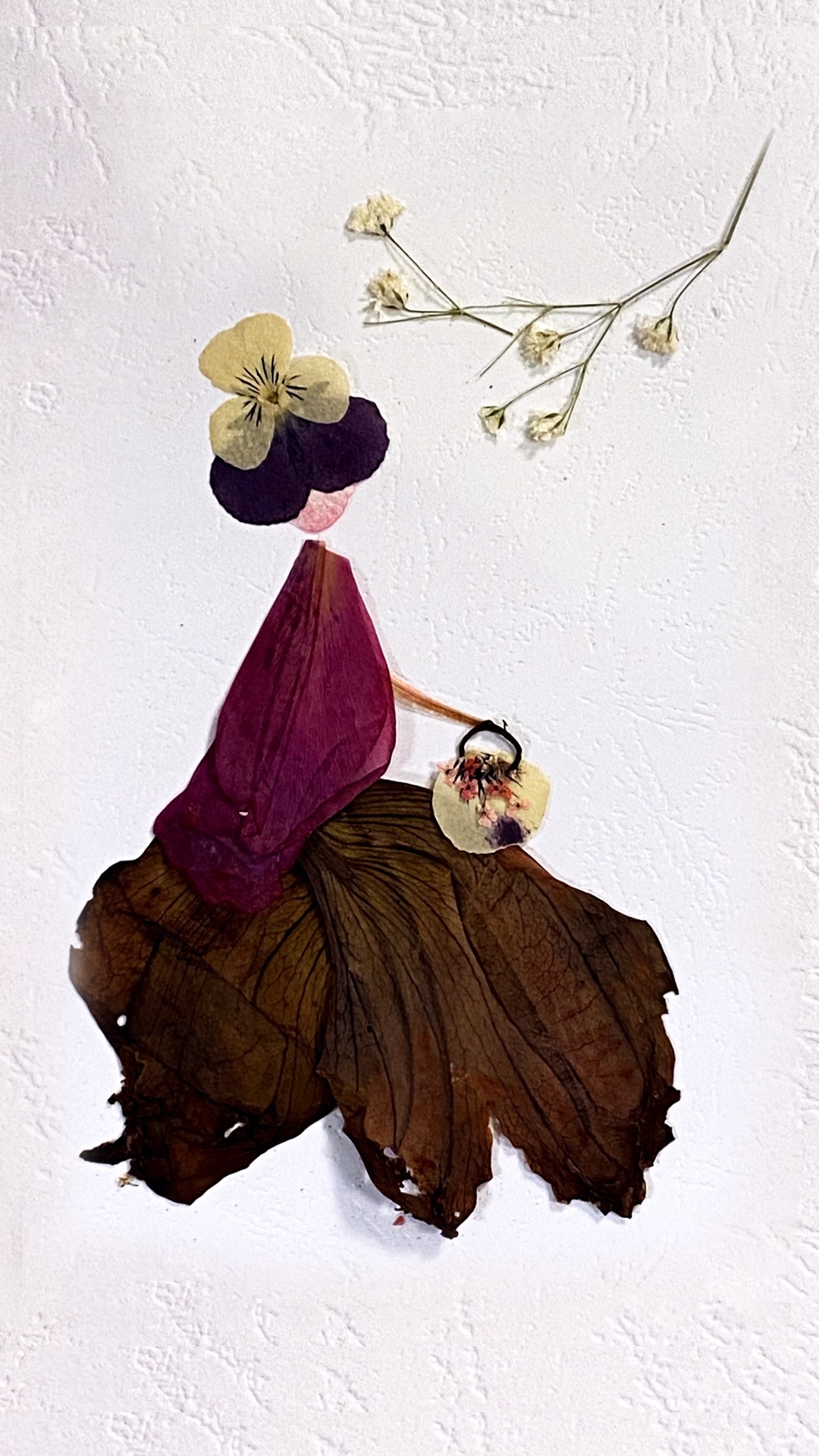 用牡丹花,睡莲,火焰花制作的押花作品 #押花 #支持岭南文化 #非遗合伙