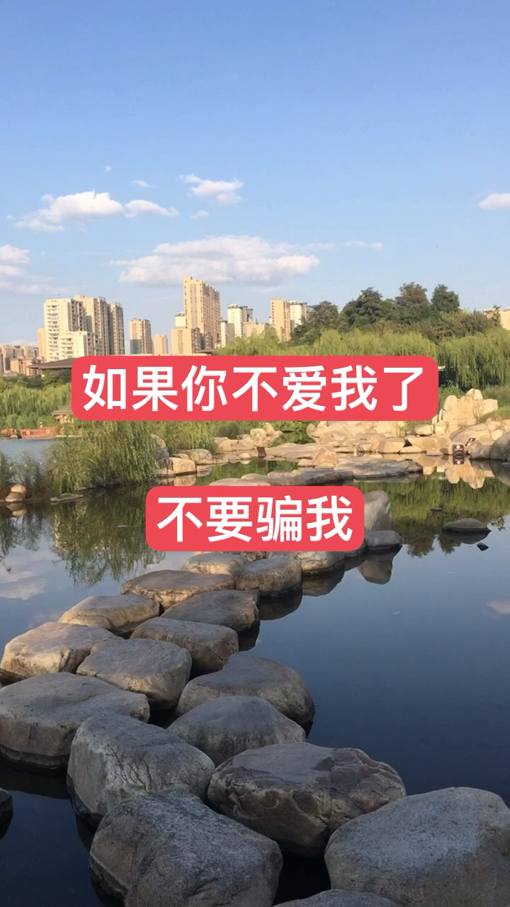 如果你不爱我了,不要骗我
