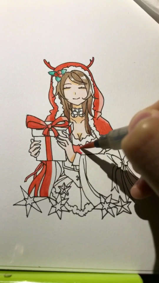 教你画貂蝉圣诞恋歌