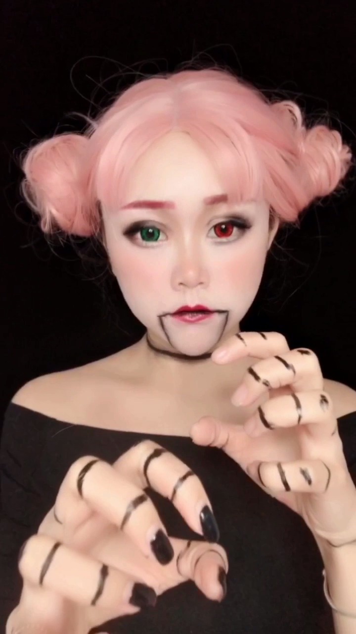 木偶人仿妆教程