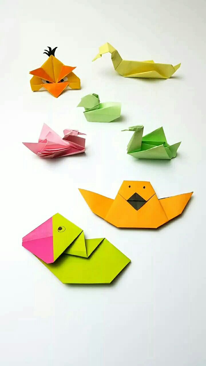 折纸版小黄鸭,你想学哪个?