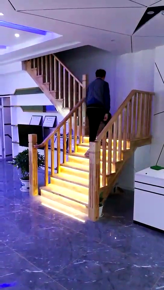 智能楼梯见过吗,见过吗?见过吗?