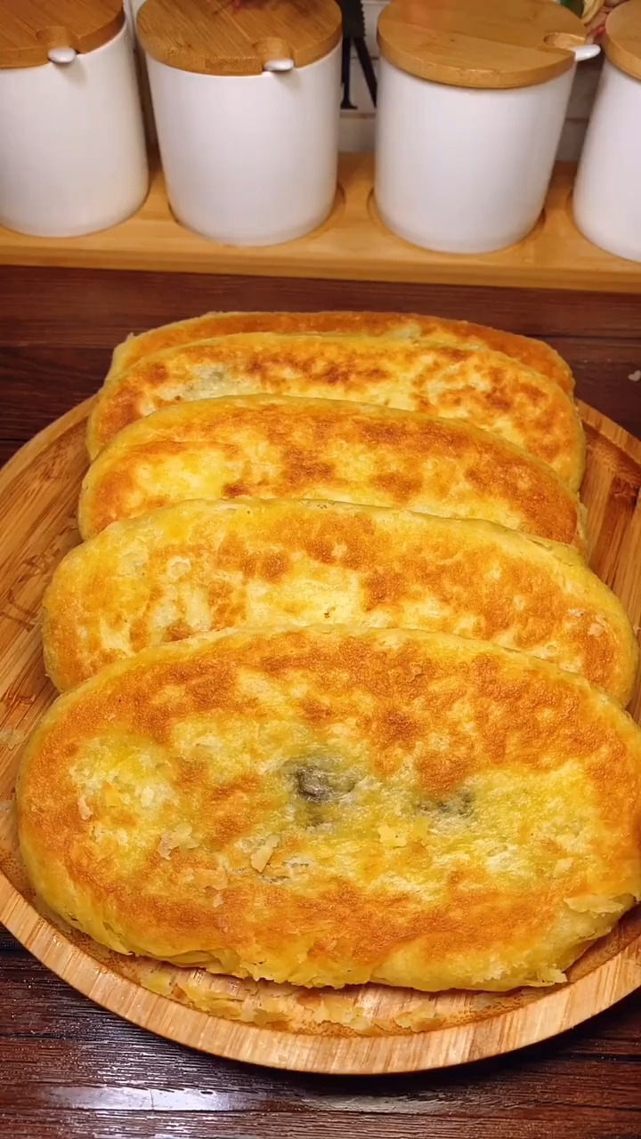 豆沙烧饼这样做,外酥里软,超好吃