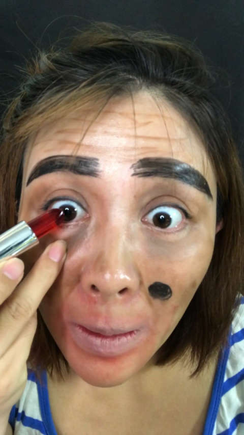 一秒变美女!画个妆老公尽然不认识我了