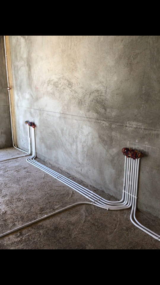 云墅精品酒店强弱电施工进行中