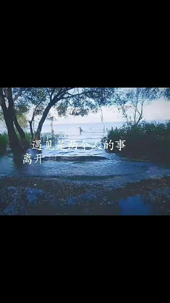 遇见是两个人的事,离开却是一个人的决定,,这是一个流行离开的世界