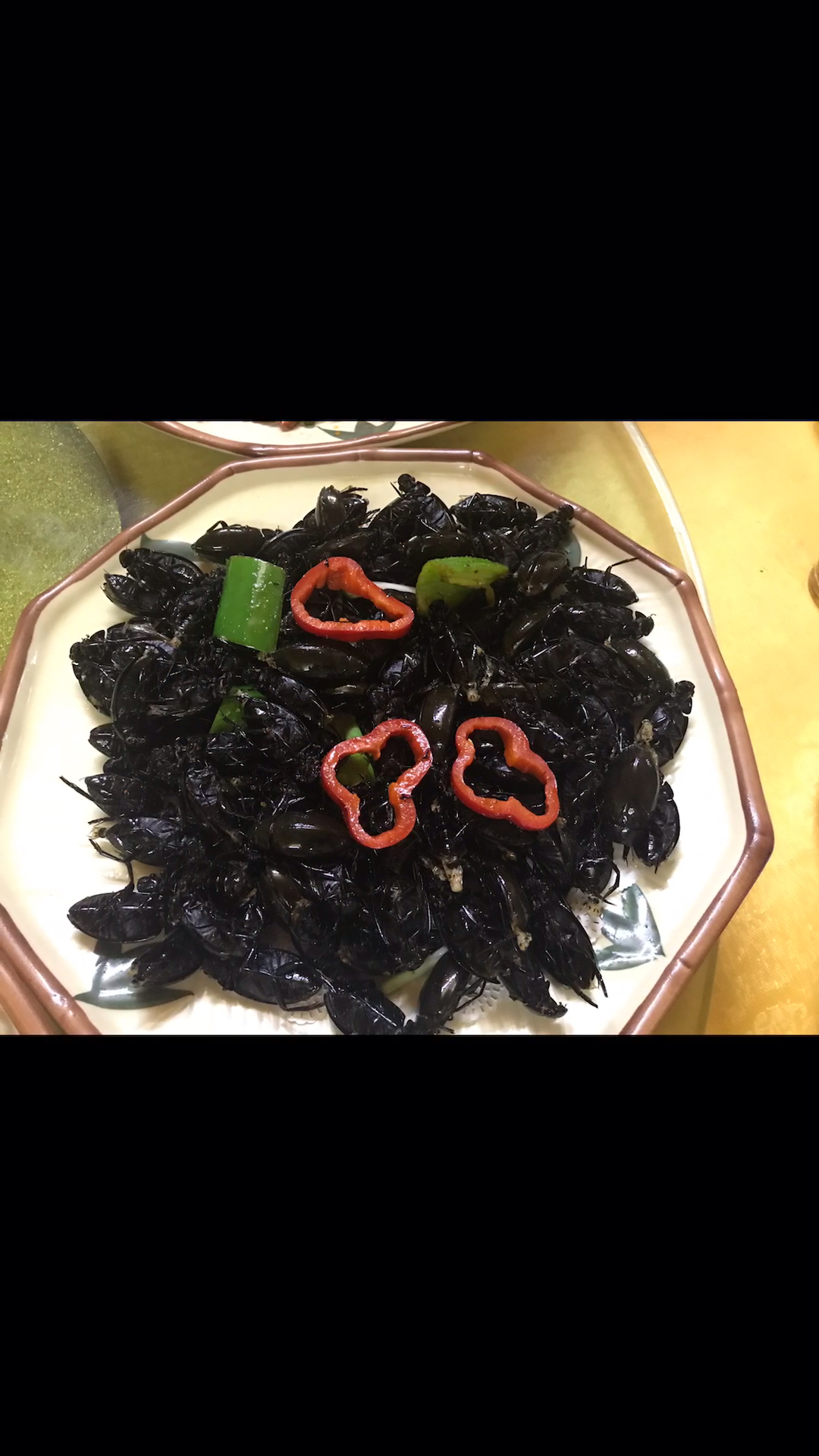 椒盐水蟑螂,微友们你吃过没?