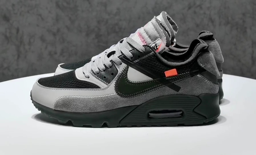 off-white x air max 90 2.0耐克联名 灰绿  车牌号;zhuoyu00520