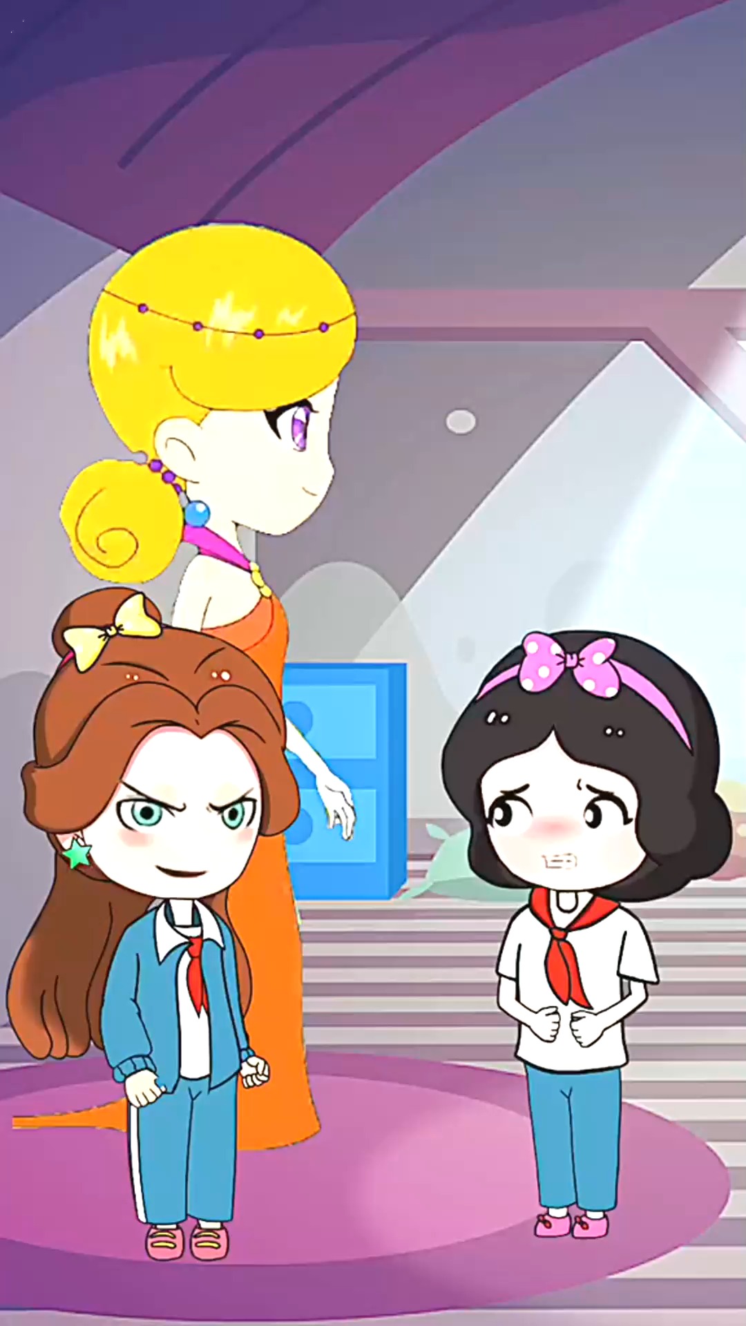 微视小游戏动漫轻漫计划我爱涂指甲白雪比赛被欺负,我要去帮助白雪