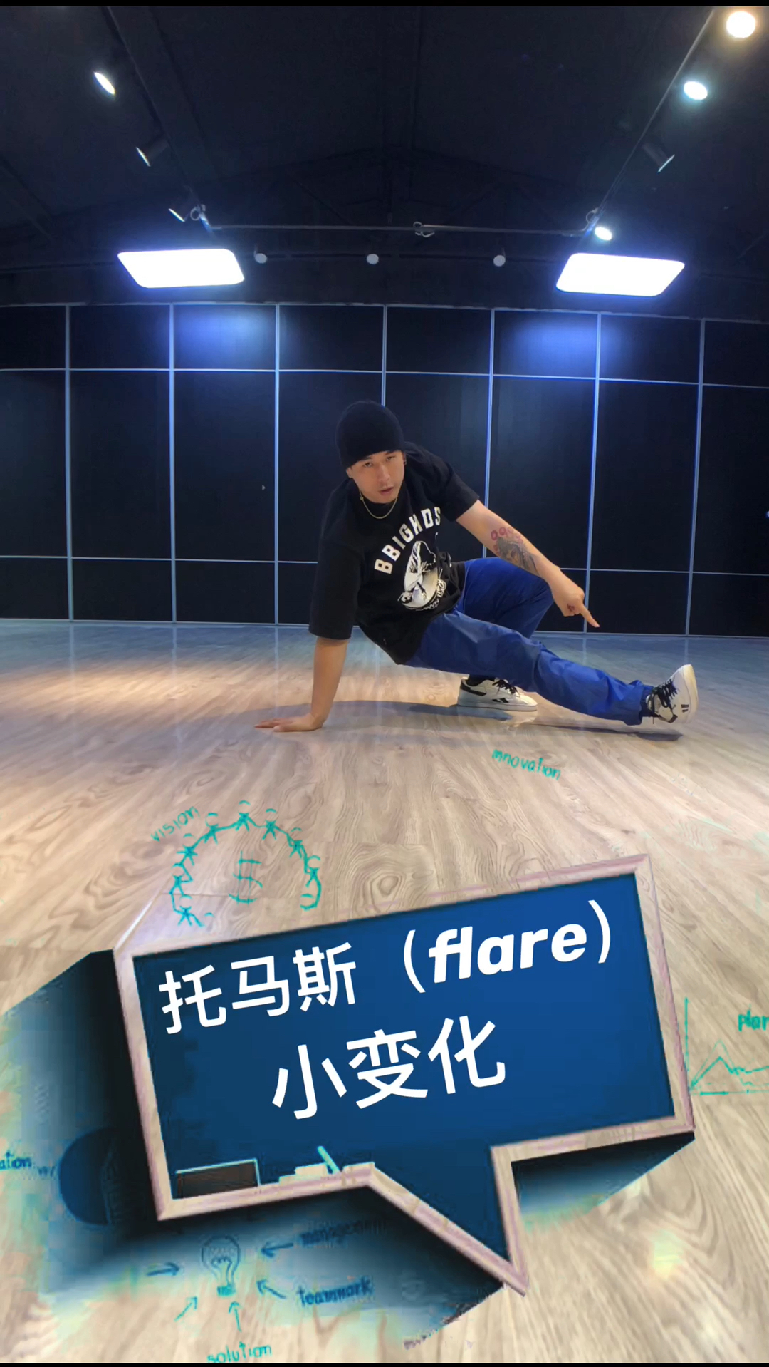 街舞教学 托马斯(flare)的小变化讲解示范