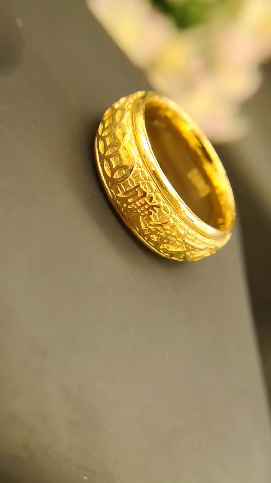 金梦祥品牌黄金戒指,可终身免费换新款