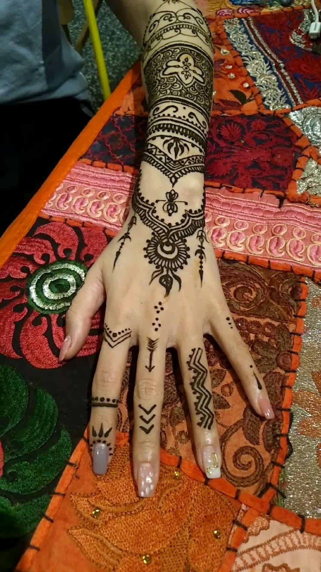 传统风格海娜棕色 保持10-15天 喜欢加微13914114565