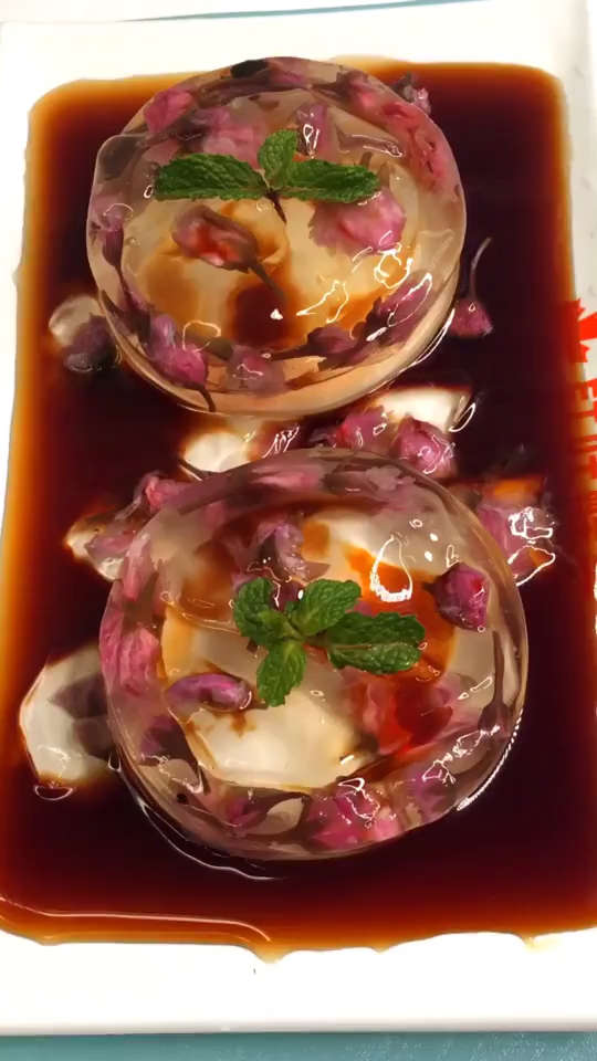 挑战不一样的冰粉-樱花冰粉